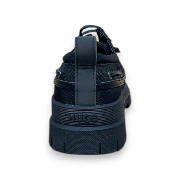 BOSS Ryan Mocc Men's Casual Shoes Black Canvas Moc Toe US 9 MSRP $209 - Picture 3 of 4